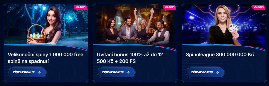 Prozkoumejte všechny dostupné bonusy a promoakce